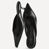 Marissa Black Mule Heels