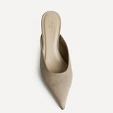Marissa Taupe Mule Heels