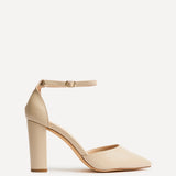 Marlie Nude Faux Leather Court Heels