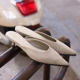 Marissa Taupe Mule Heels