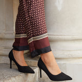 Martina Wide Fit Black Court Heels