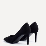 Martina Wide Fit Black Court Heels