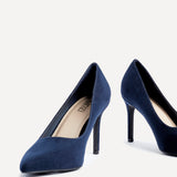 Martina Wide Fit Navy Court Heels