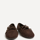 Matrix Brown Mary Jane Flats