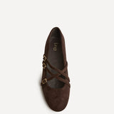 Matrix Brown Mary Jane Flats