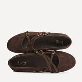 Matrix Brown Mary Jane Flats