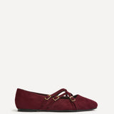Matrix Burgundy Mary Jane Flats