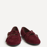 Matrix Burgundy Mary Jane Flats