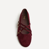Matrix Burgundy Mary Jane Flats