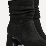 Maven Black Block Heeled Ankle Boots