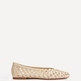 Melina Ivory Handwoven Ballet Flats