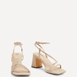 Memphis Nude Strappy Heeled Sandals