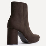 Merit Brown Ankle Boots