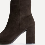 Merit Brown Ankle Boots