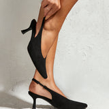Method Black Square Toe Court Heels