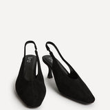 Method Black Square Toe Court Heels