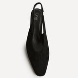 Method Black Square Toe Court Heels
