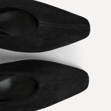 Method Black Square Toe Court Heels