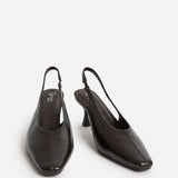 Method Brown Square Toe Court Heels