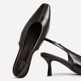 Method Brown Square Toe Court Heels