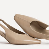 Method Nude Square Toe Court Heels
