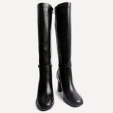 Midtown Black Long Heeled Boots