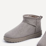 Ultra Mini Addy Ash Grey Fur Ankle Boots
