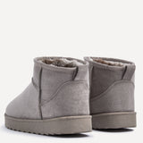 Ultra Mini Addy Ash Grey Fur Ankle Boots