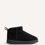 Ultra Mini Addy Black Fur Ankle Boots