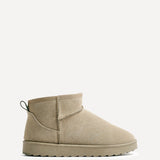 Ultra Mini Addy Khaki Fur Ankle Boots