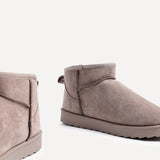 Ultra Mini Addy Mocha Fur Ankle Boots
