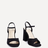 Monroe Wide Fit Black Block Heels