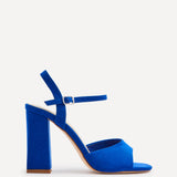 Monroe Wide Fit Cobalt Blue Block Heels