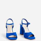 Monroe Wide Fit Cobalt Blue Block Heels