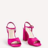 Monroe Wide Fit Fuchsia Block Heels