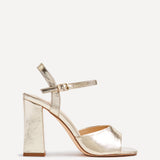 Monroe Wide Fit Gold Block Heels