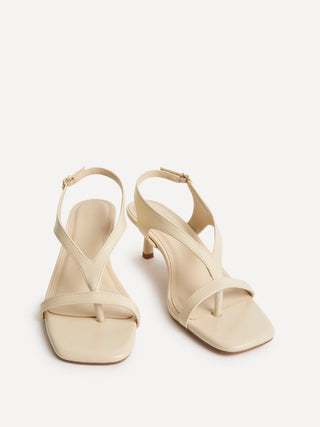 Myth Beige Heeled Sandals