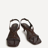 Myth Brown Heeled Sandals