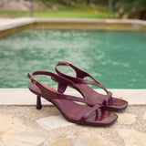 Myth Burgundy Heeled Sandals