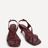 Myth Burgundy Heeled Sandals