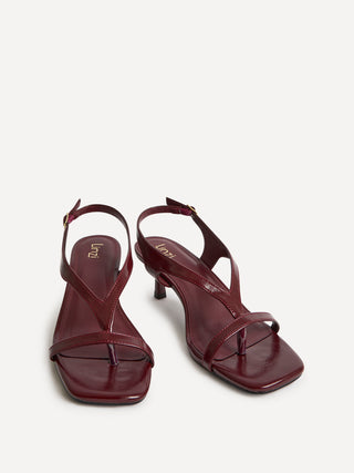 Myth Burgundy Heeled Sandals