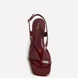 Myth Burgundy Heeled Sandals