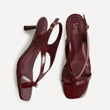 Myth Burgundy Heeled Sandals