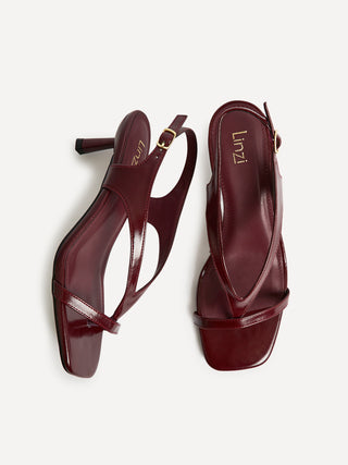 Myth Burgundy Heeled Sandals