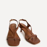 Myth Tan Heeled Sandals