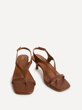 Myth Tan Heeled Sandals