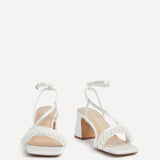 Maisie Bridal Ivory Satin Strappy Heels