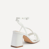Maisie Bridal Ivory Satin Strappy Heels