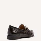 Maison Brown Faux Croc Patent Leather Loafers