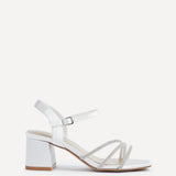 Mariah Wide Fit Bridal Ivory Diamante Heels